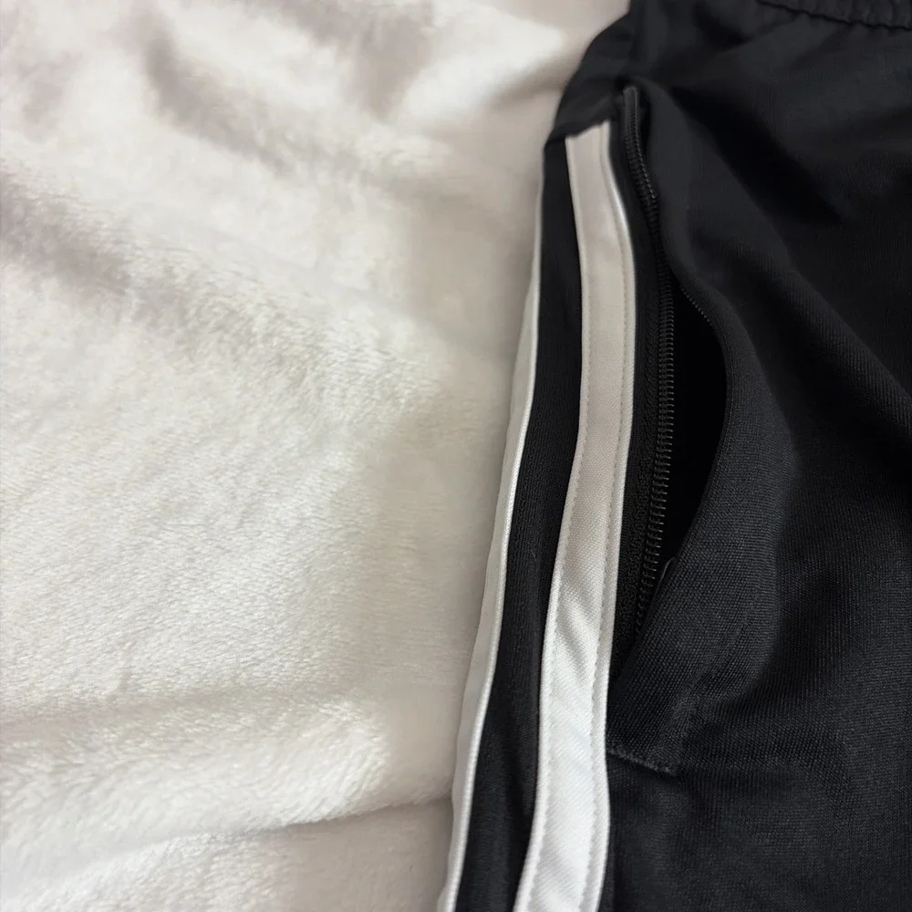 Adidas Black Athletic Shorts Men's Size‎ XL Three Stripe Performance